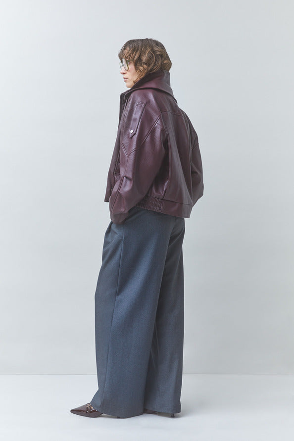 Oversized Faux Leather Coat