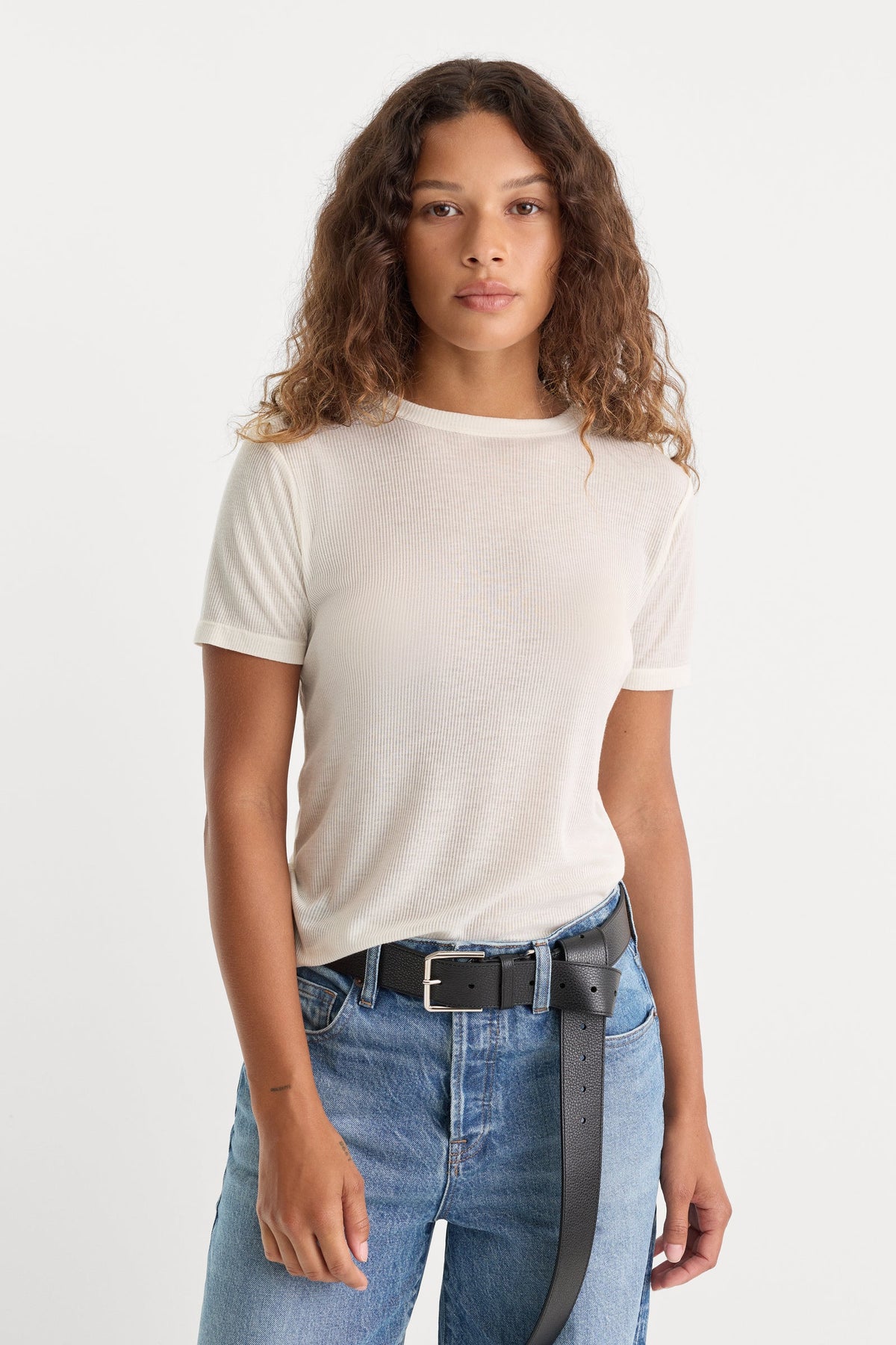 Sheer Rib Tee