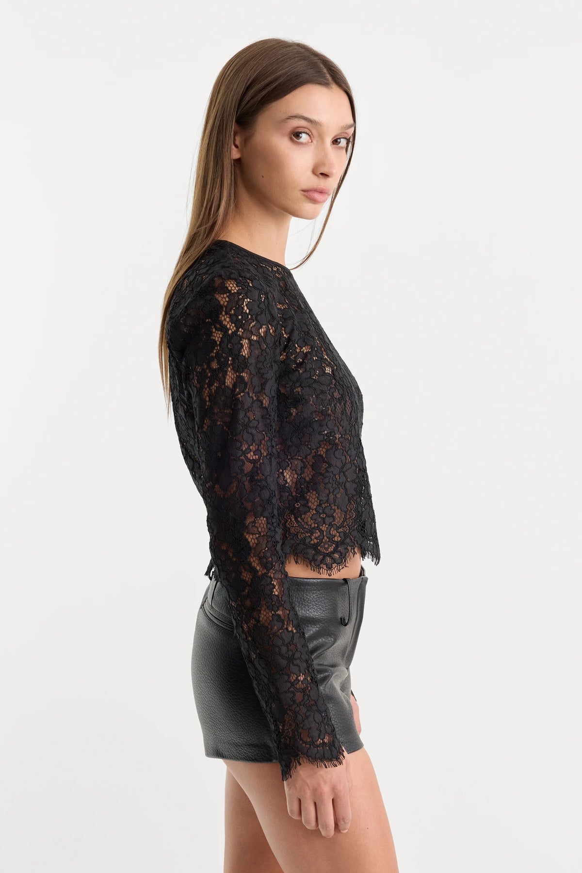 Scalloped Lace Top