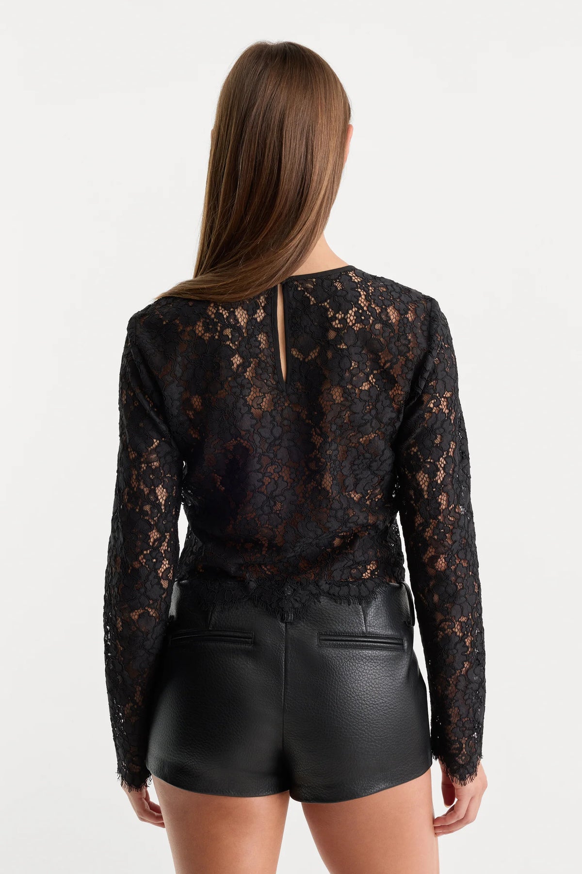 Scalloped Lace Top