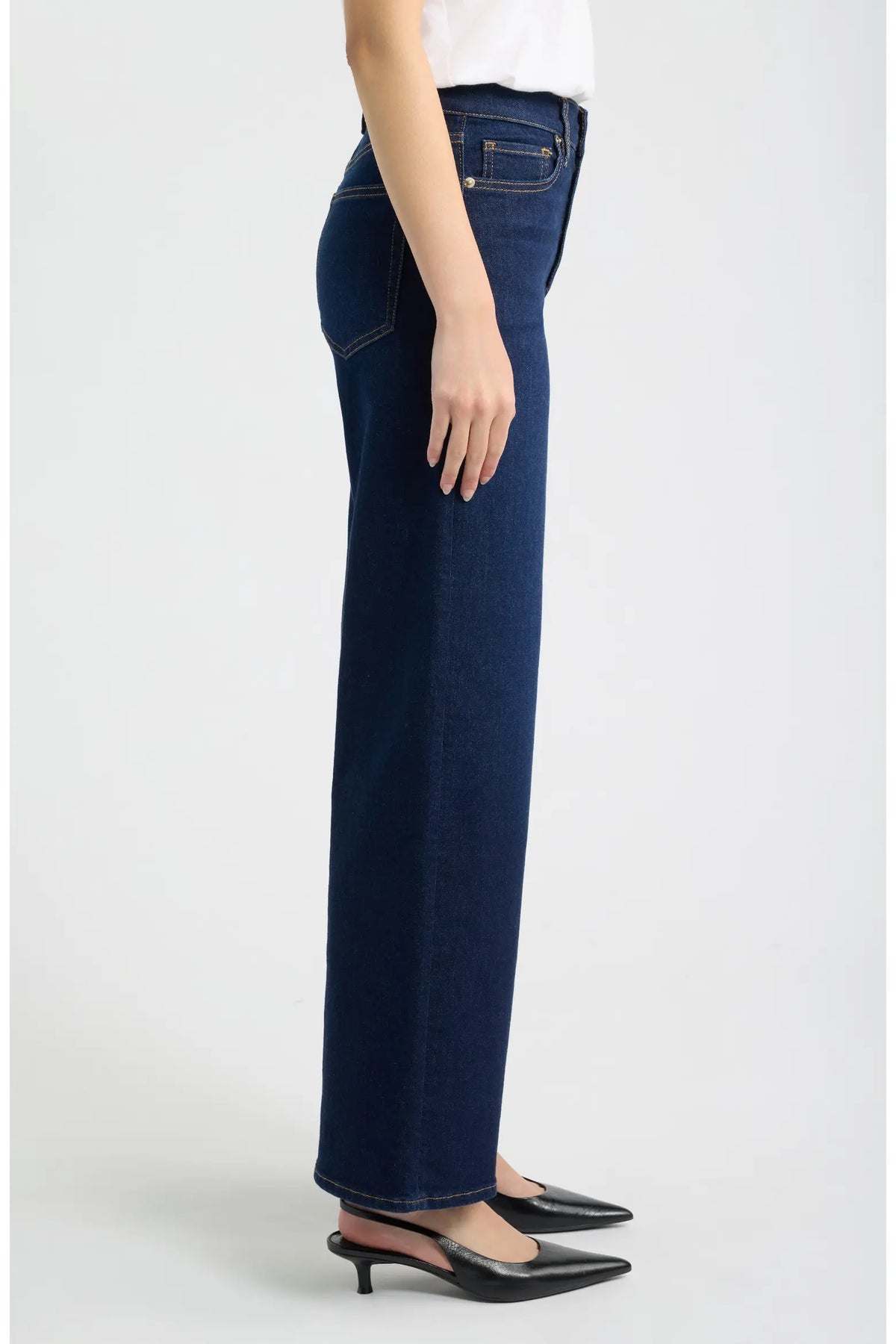 Le Slim Palazzo Button