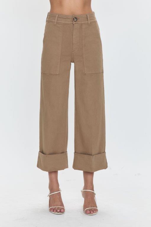 Maya Cuffed Wide Leg