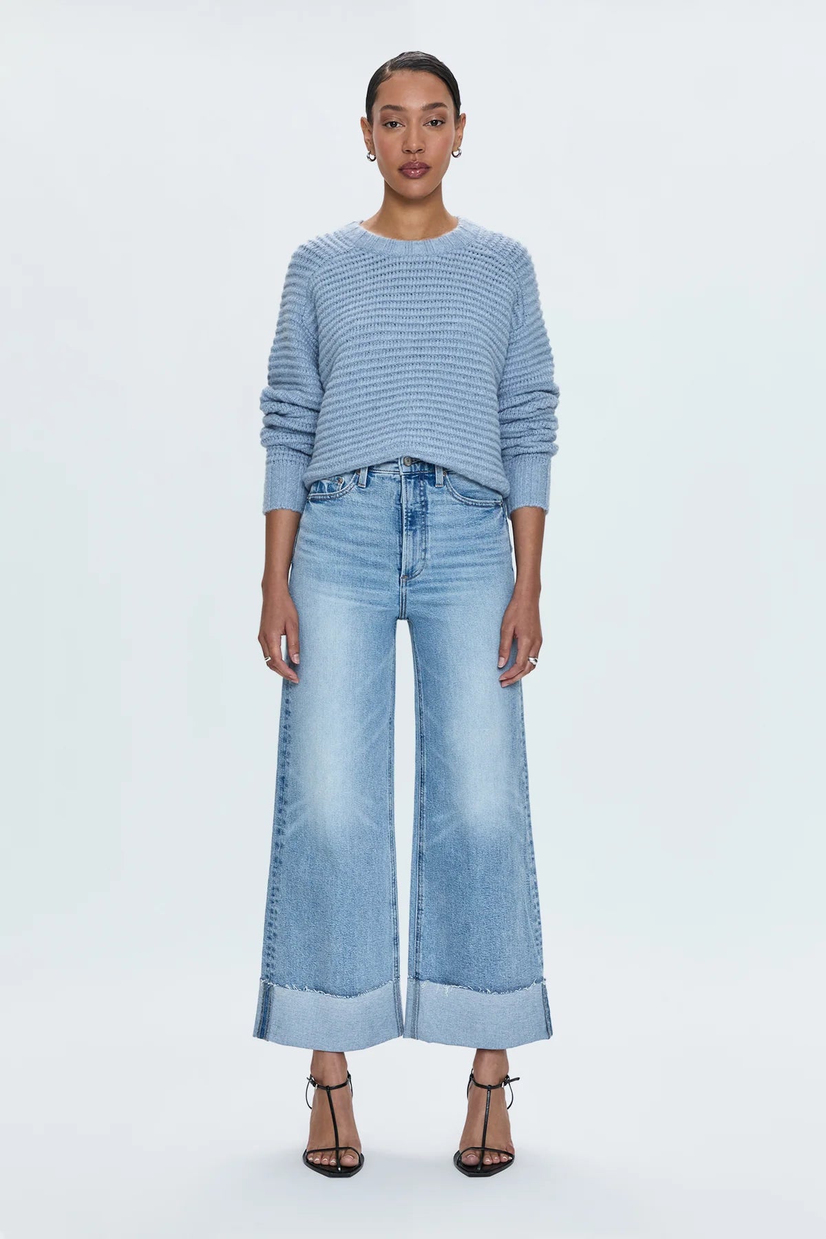 Lana Crop Cuff Wide Leg