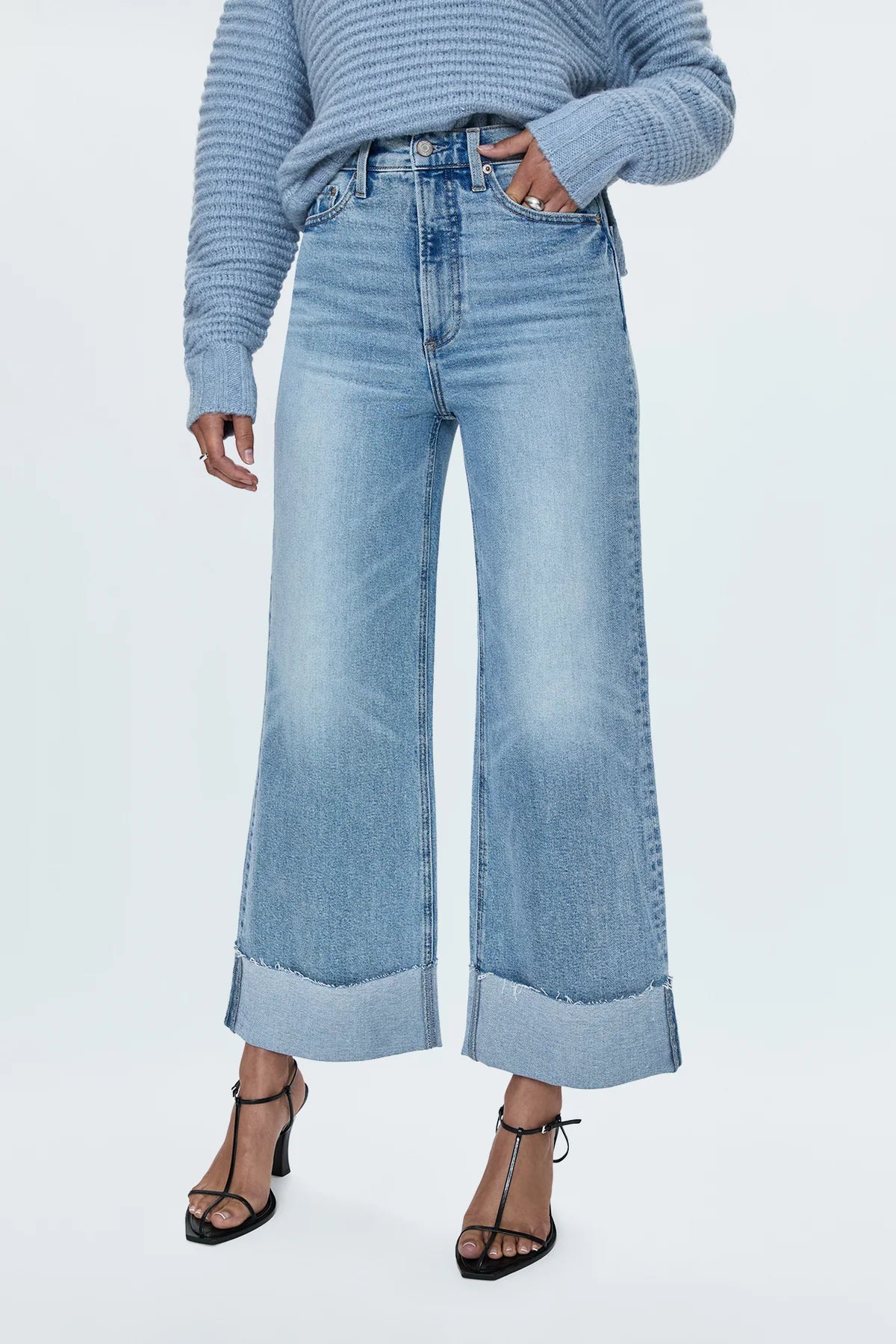 Lana Crop Cuff Wide Leg