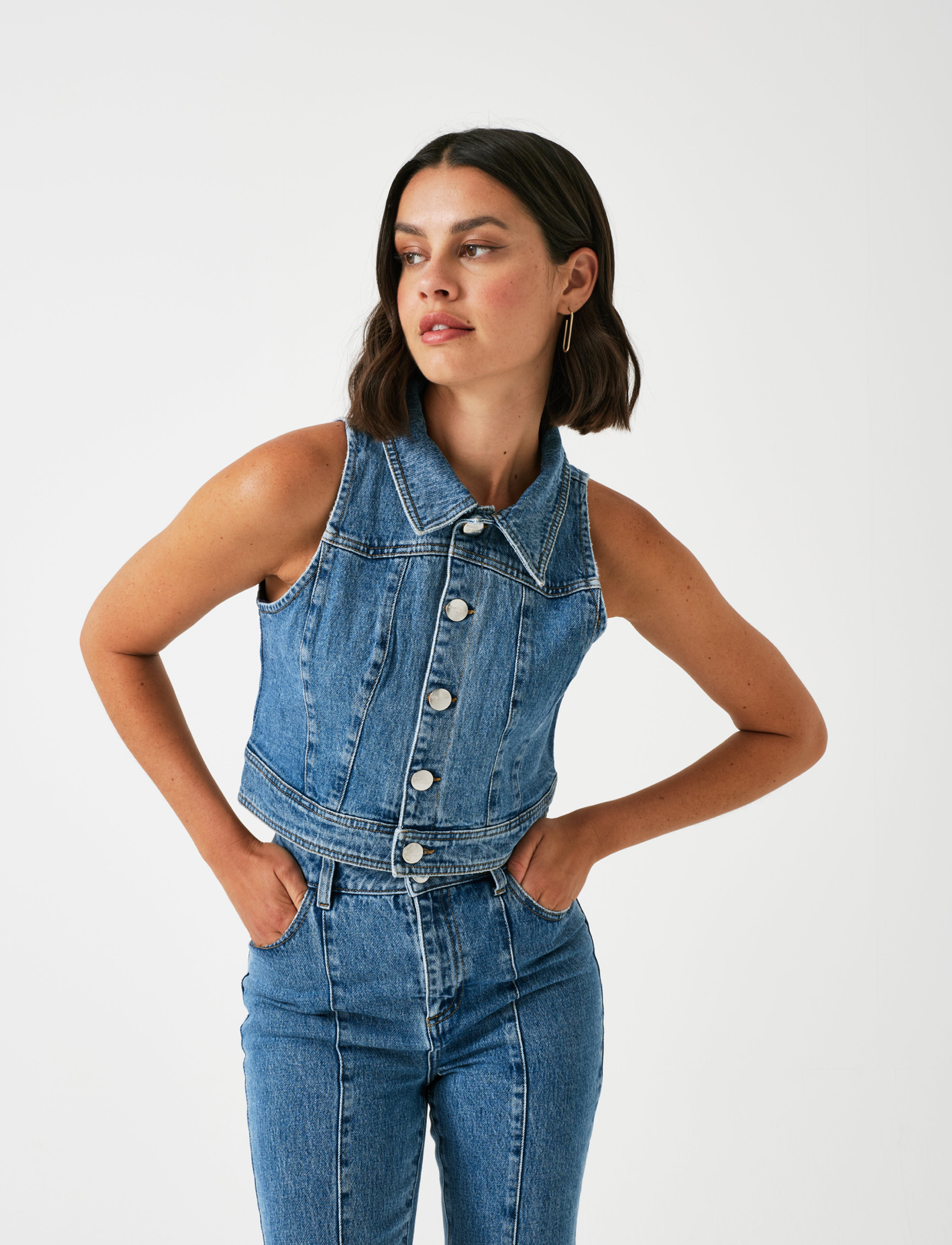 Cali Cropped Vest