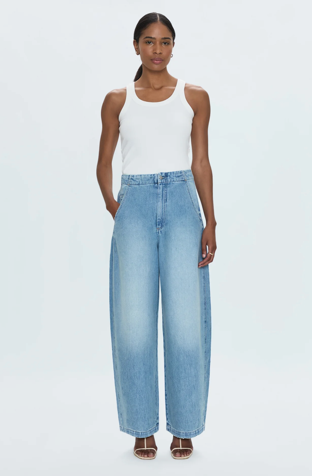 Lottie Relaxed Bowed Leg Denim