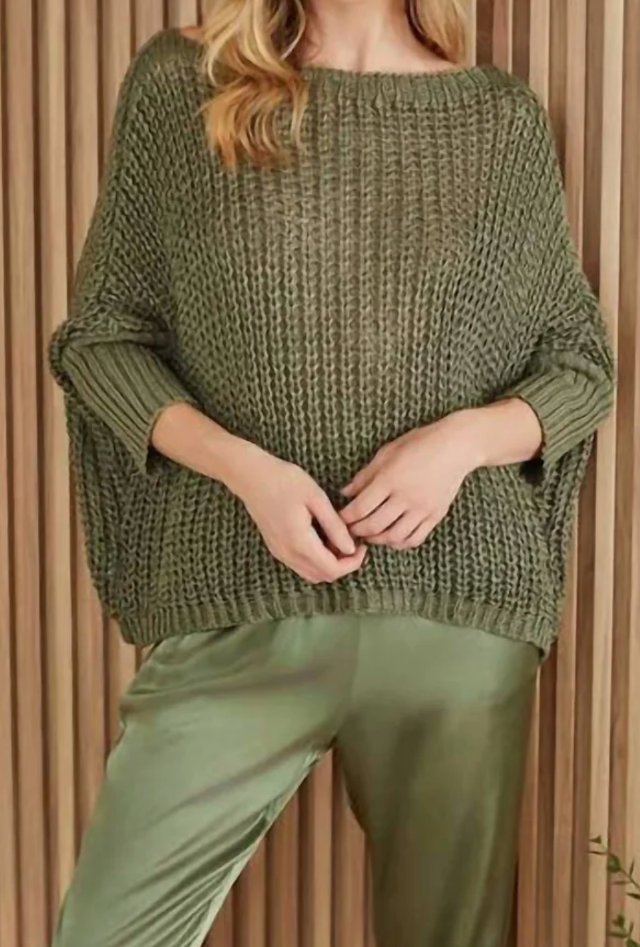 Boatneck Knit Top