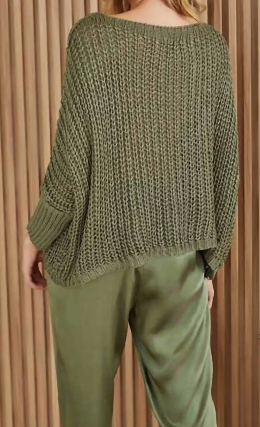 Boatneck Knit Top