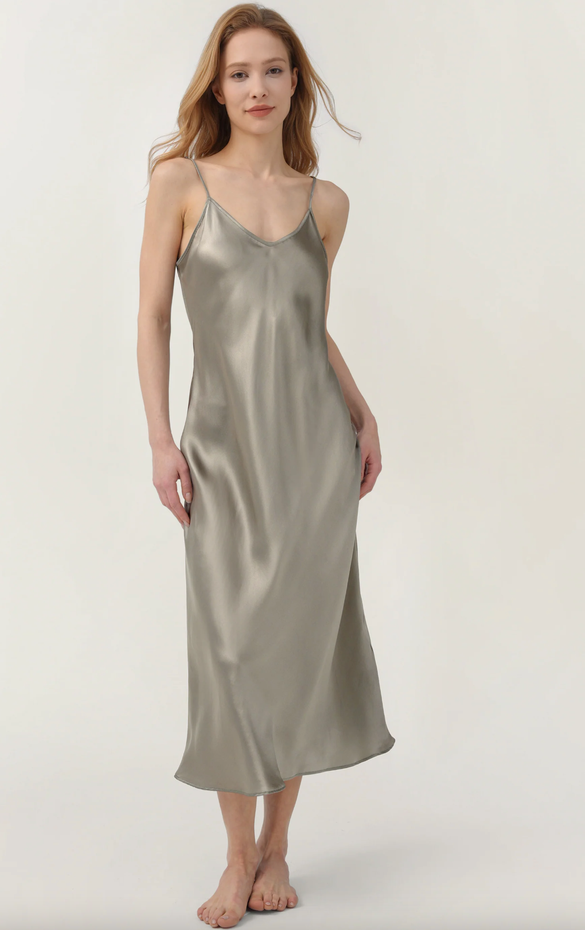 Satin Midi Dress