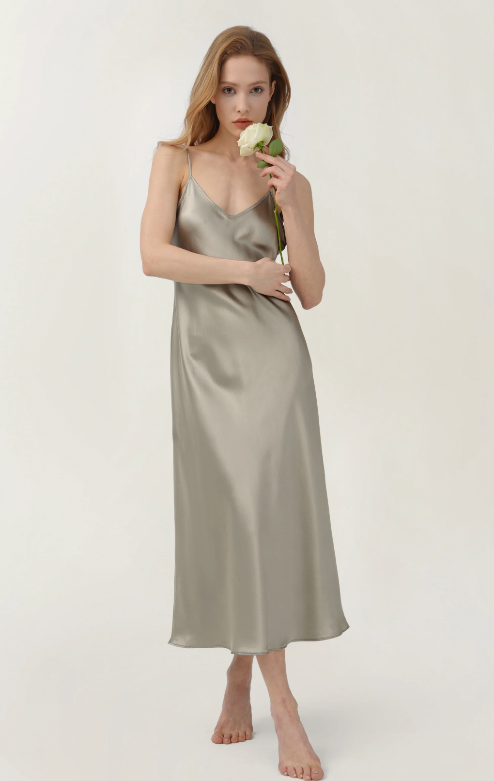 Satin Midi Dress
