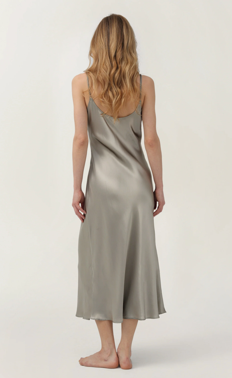 Satin Midi Dress