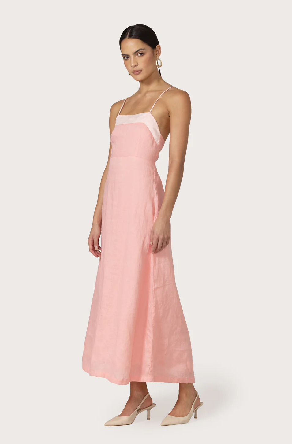 Nyla Maxi Linen Dress