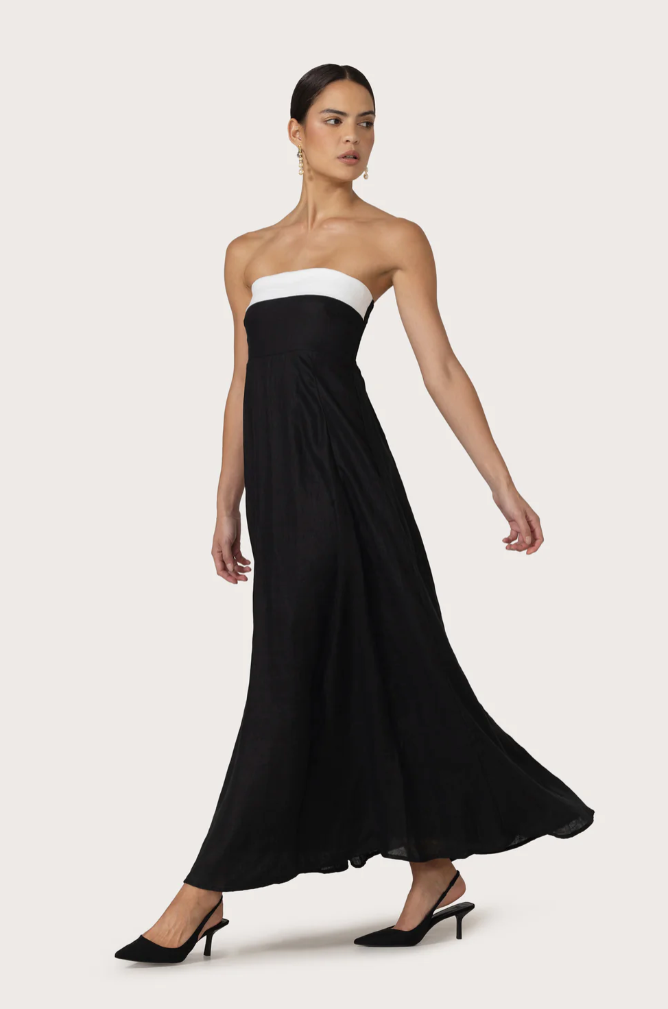 Alora Maxi Linen Dress