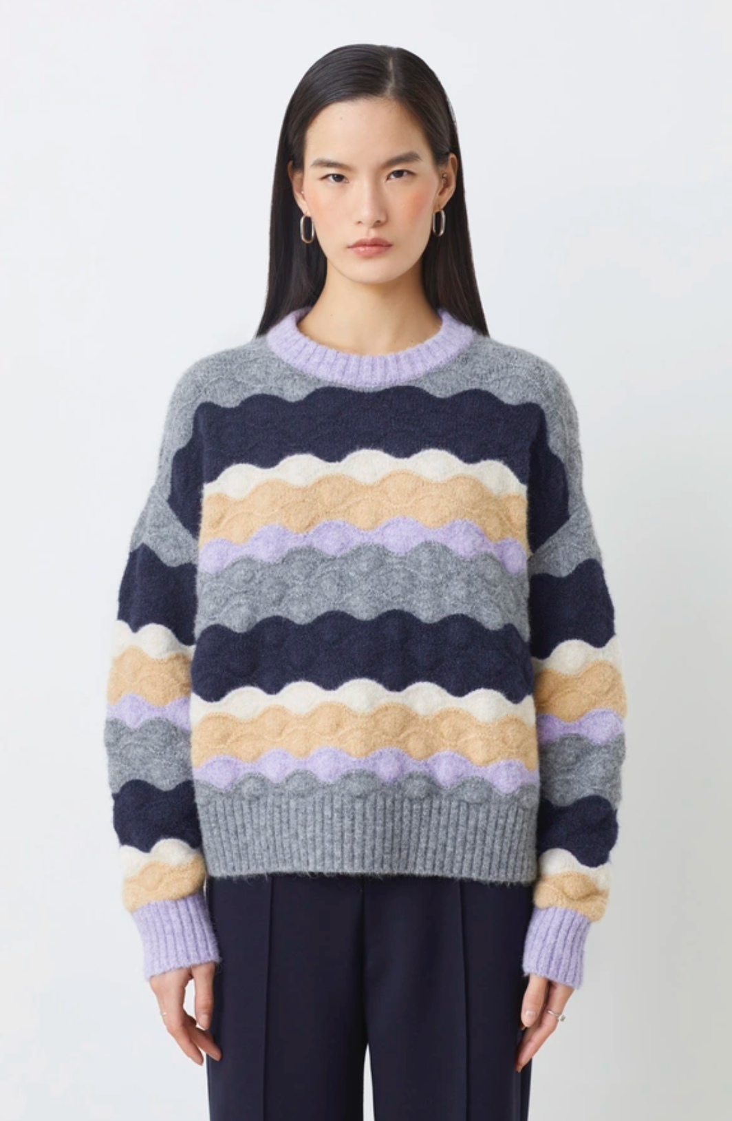 Panayo Scalloped Sweater