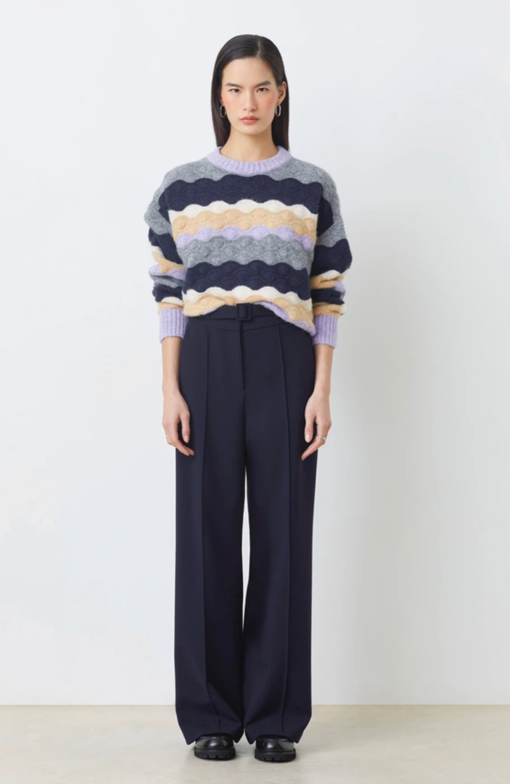 Panayo Scalloped Sweater