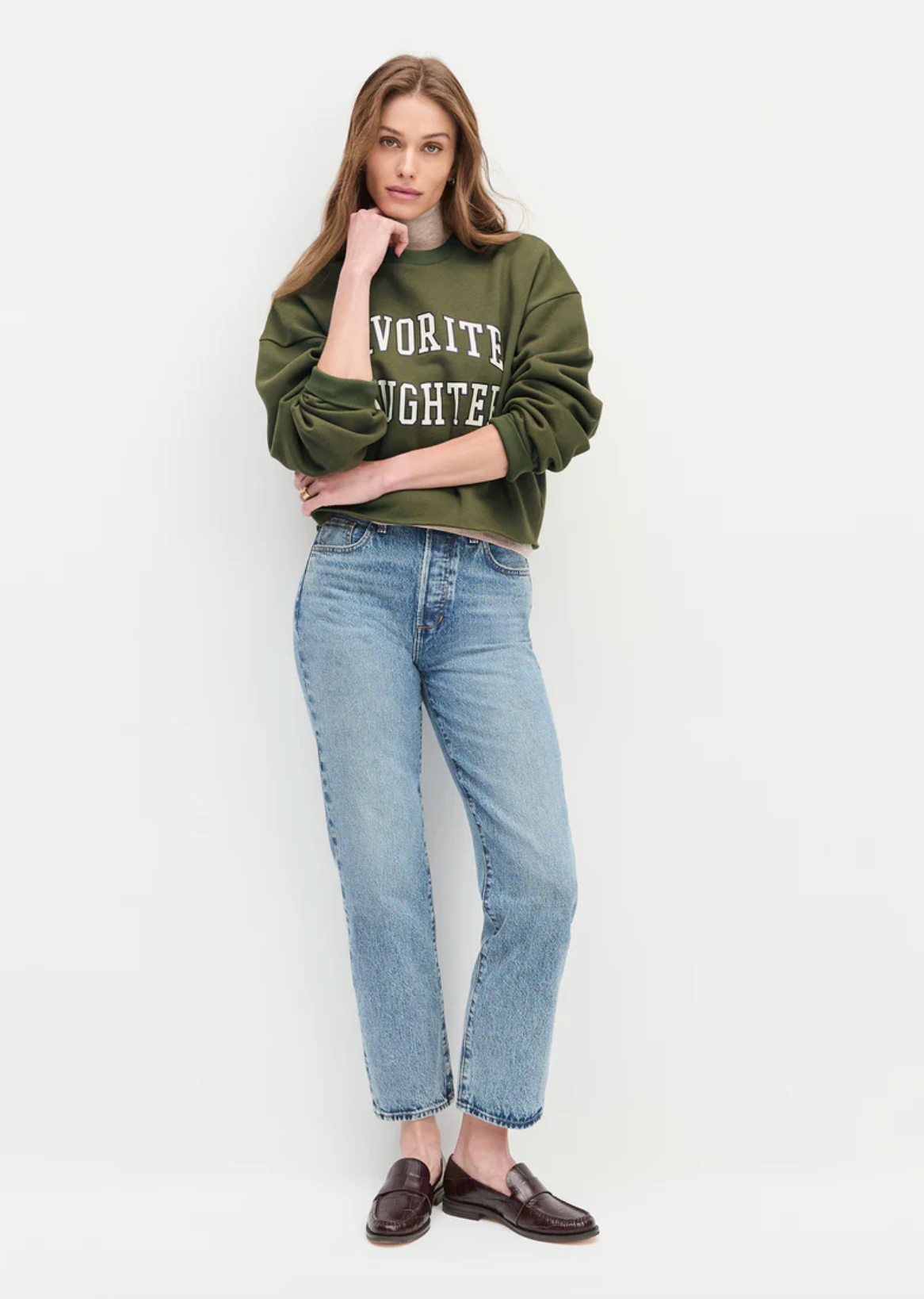 The Cropped Collegiate Sweatshirt