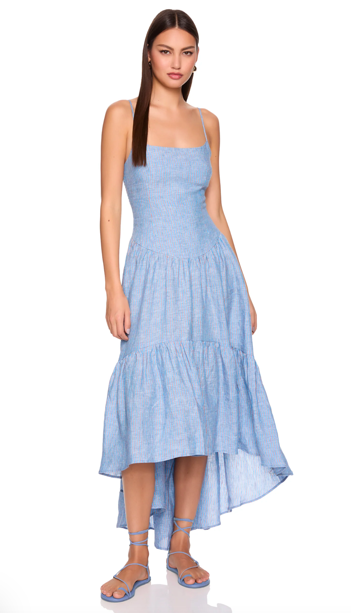 Linen Drop Waist Dress