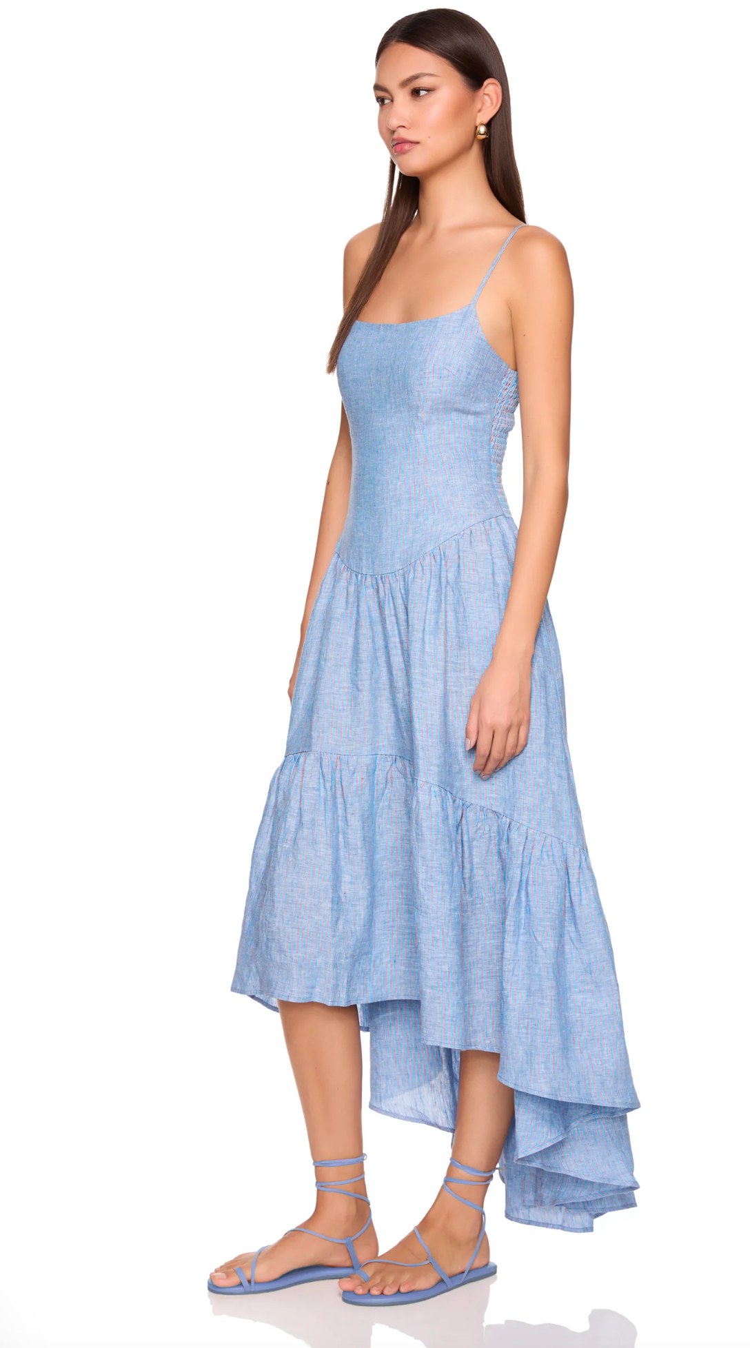 Linen Drop Waist Dress