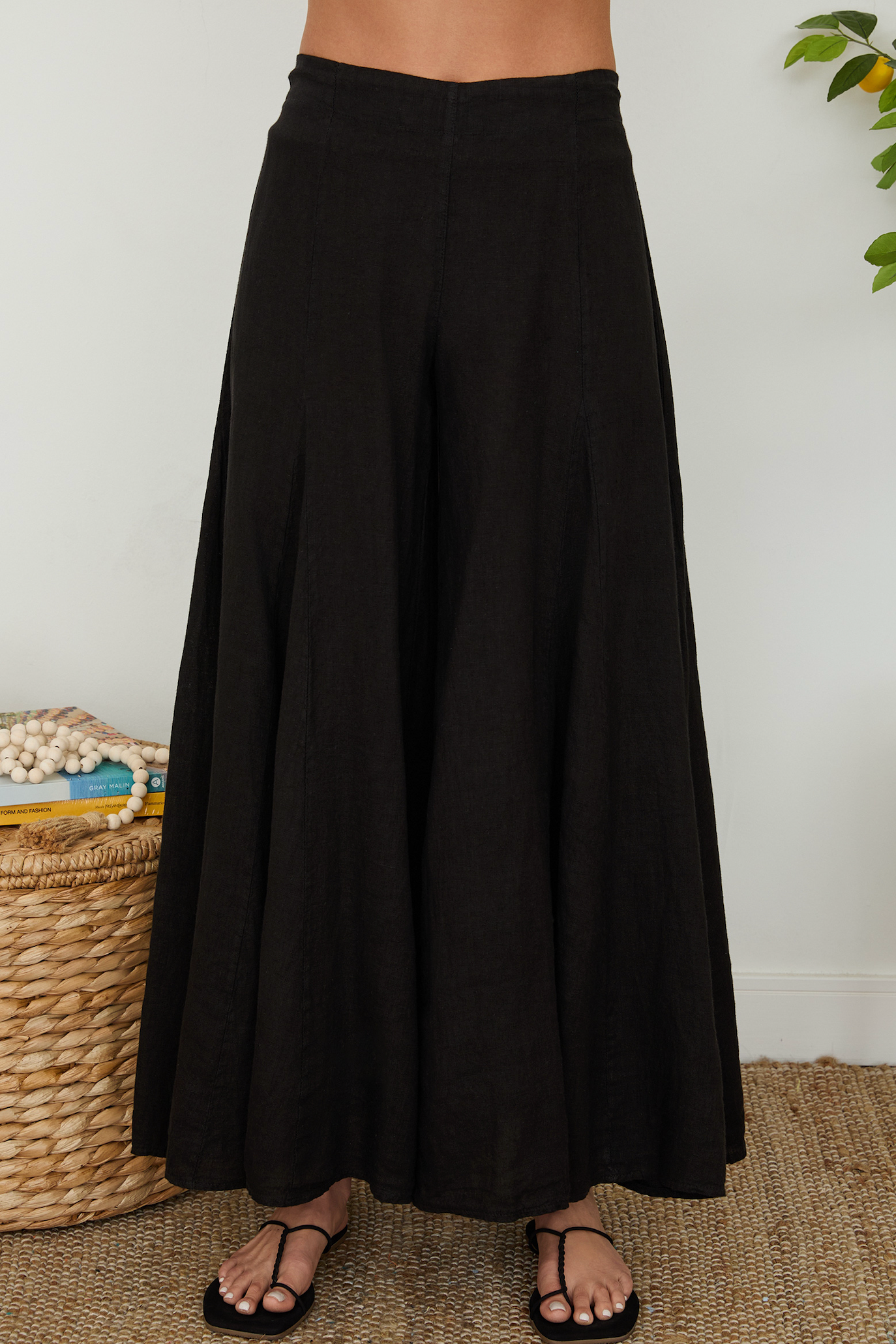 Linen Palazzo Pants