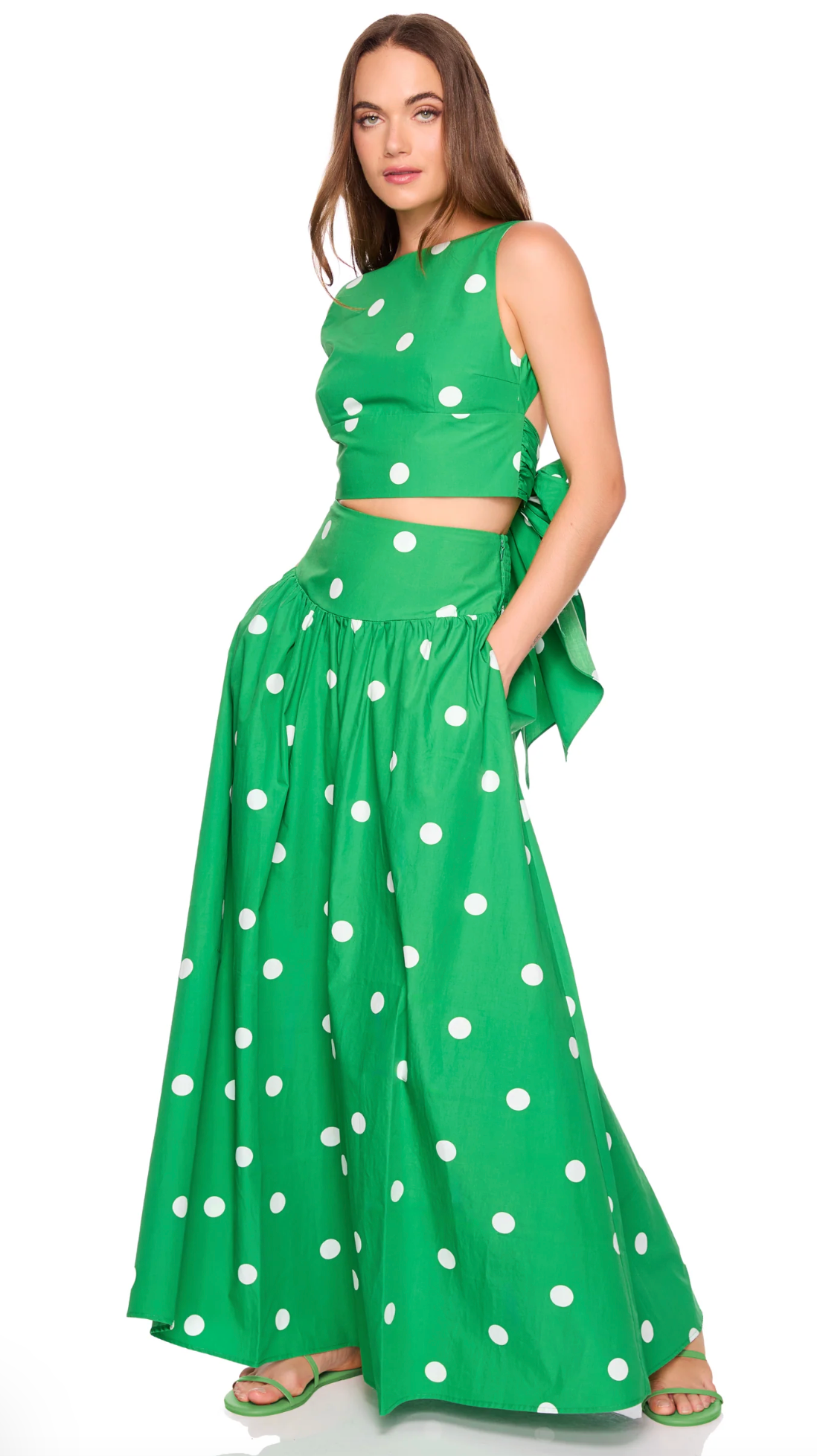 Poplin Polka Dot Top