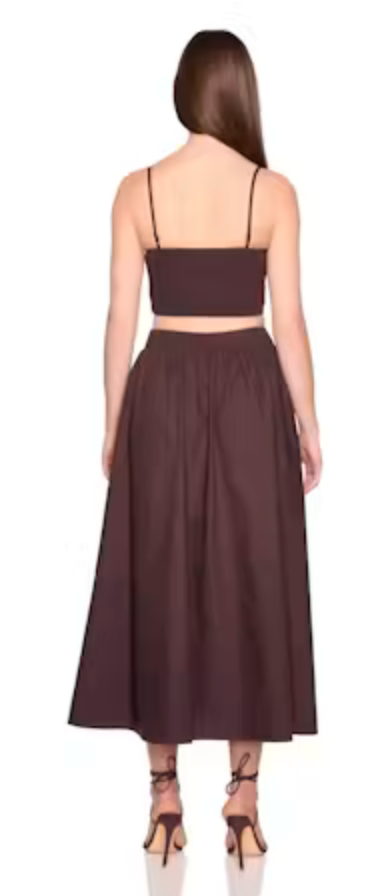 Poplin Midi Skirt