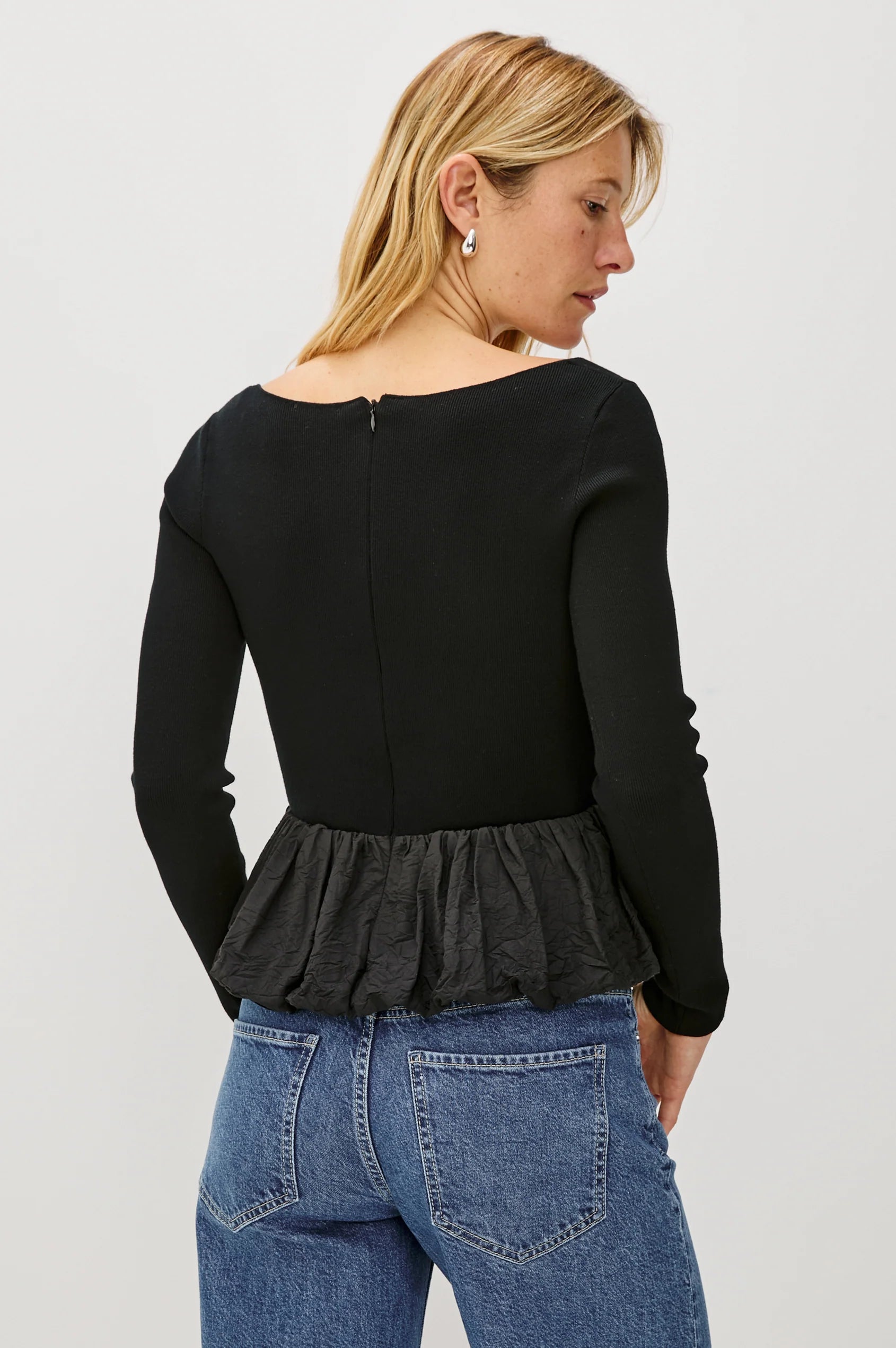 Tillie Poplin Ruffle Top