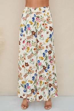 Floral Wide Leg Pants