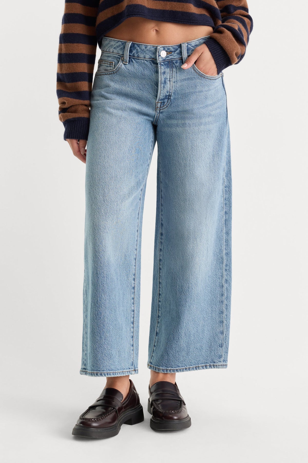 Vintage Wide Crop Jeans