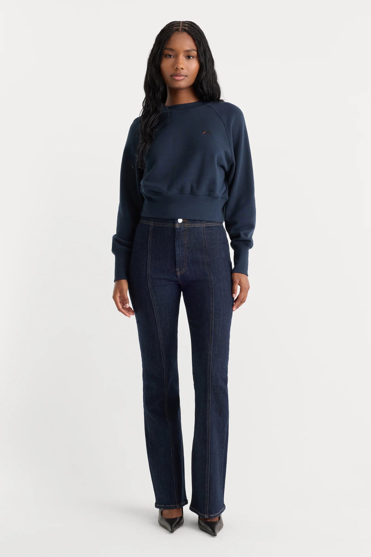 Seamed Bootcut Jeans