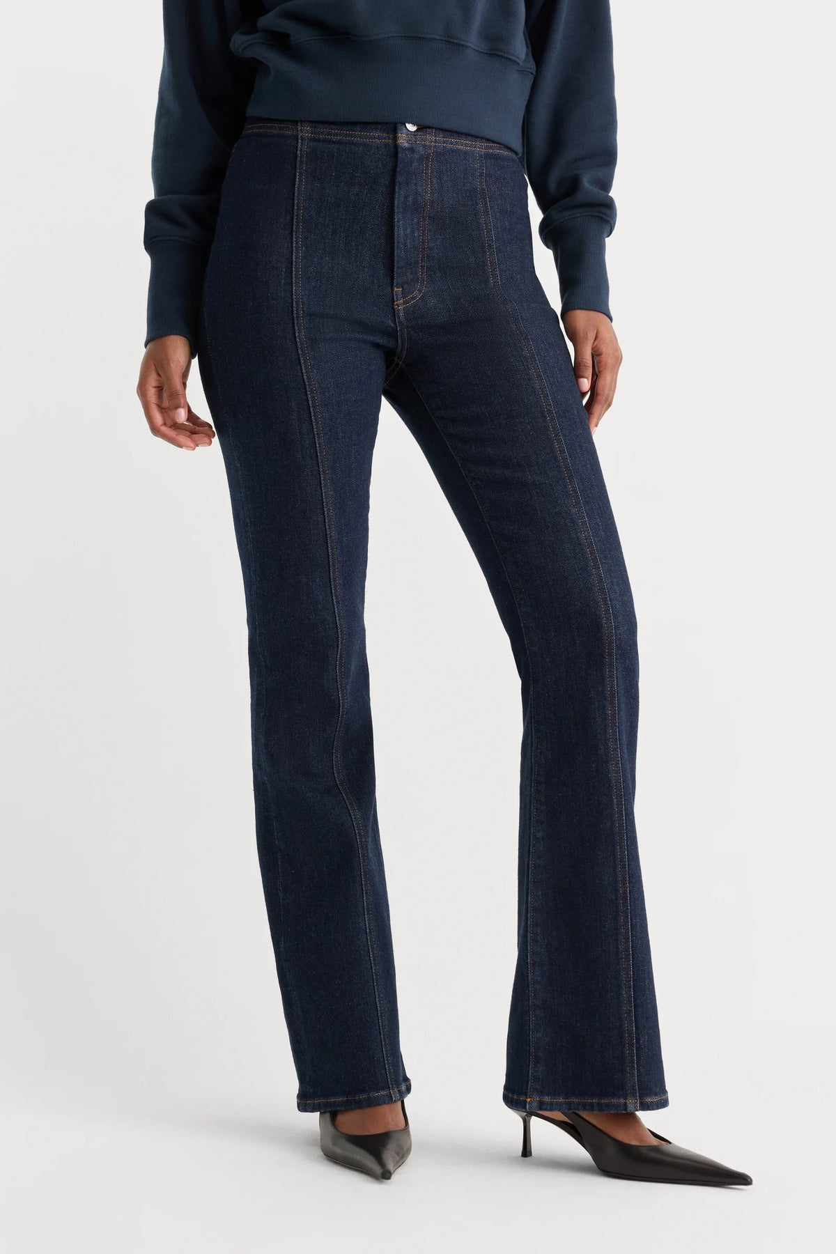 Seamed Bootcut Jeans