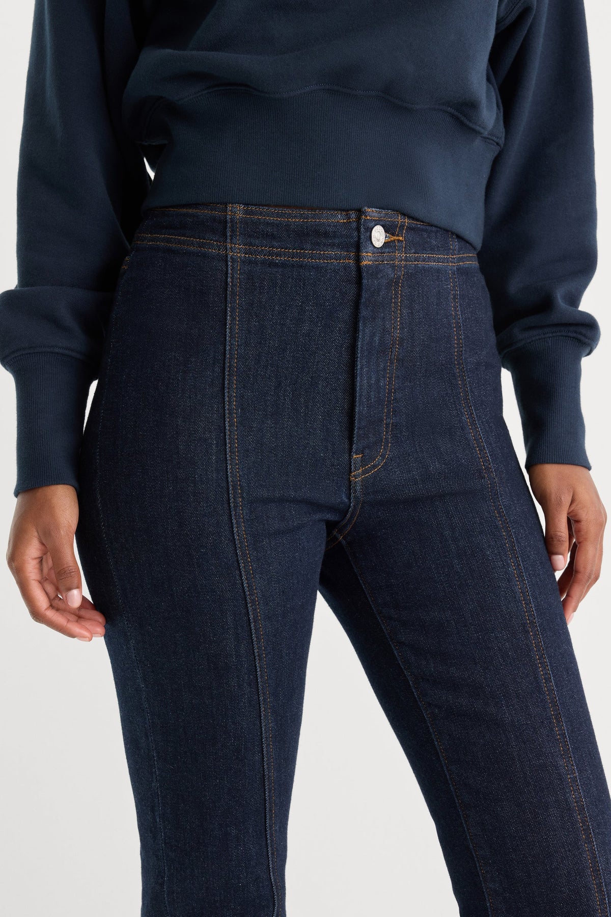 Seamed Bootcut Jeans