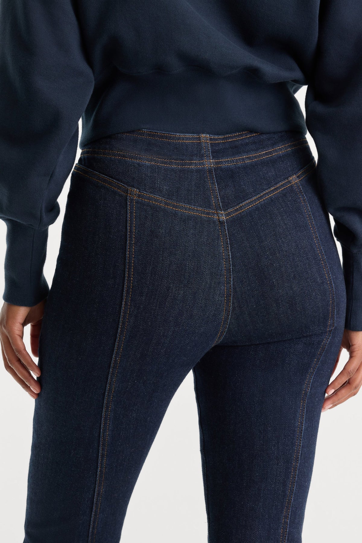 Seamed Bootcut Jeans