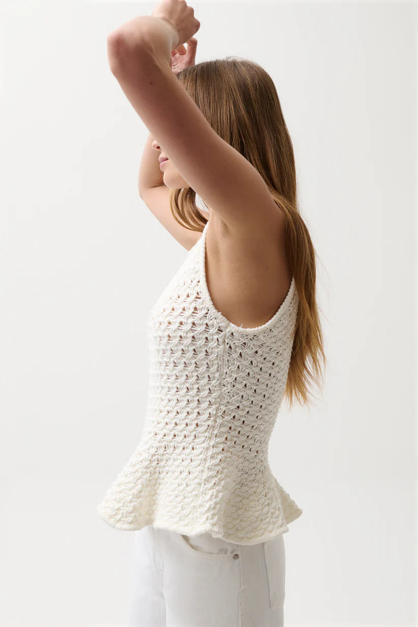 Anna Peplum Sweater Top