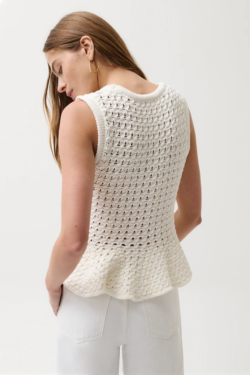 Anna Peplum Sweater Top