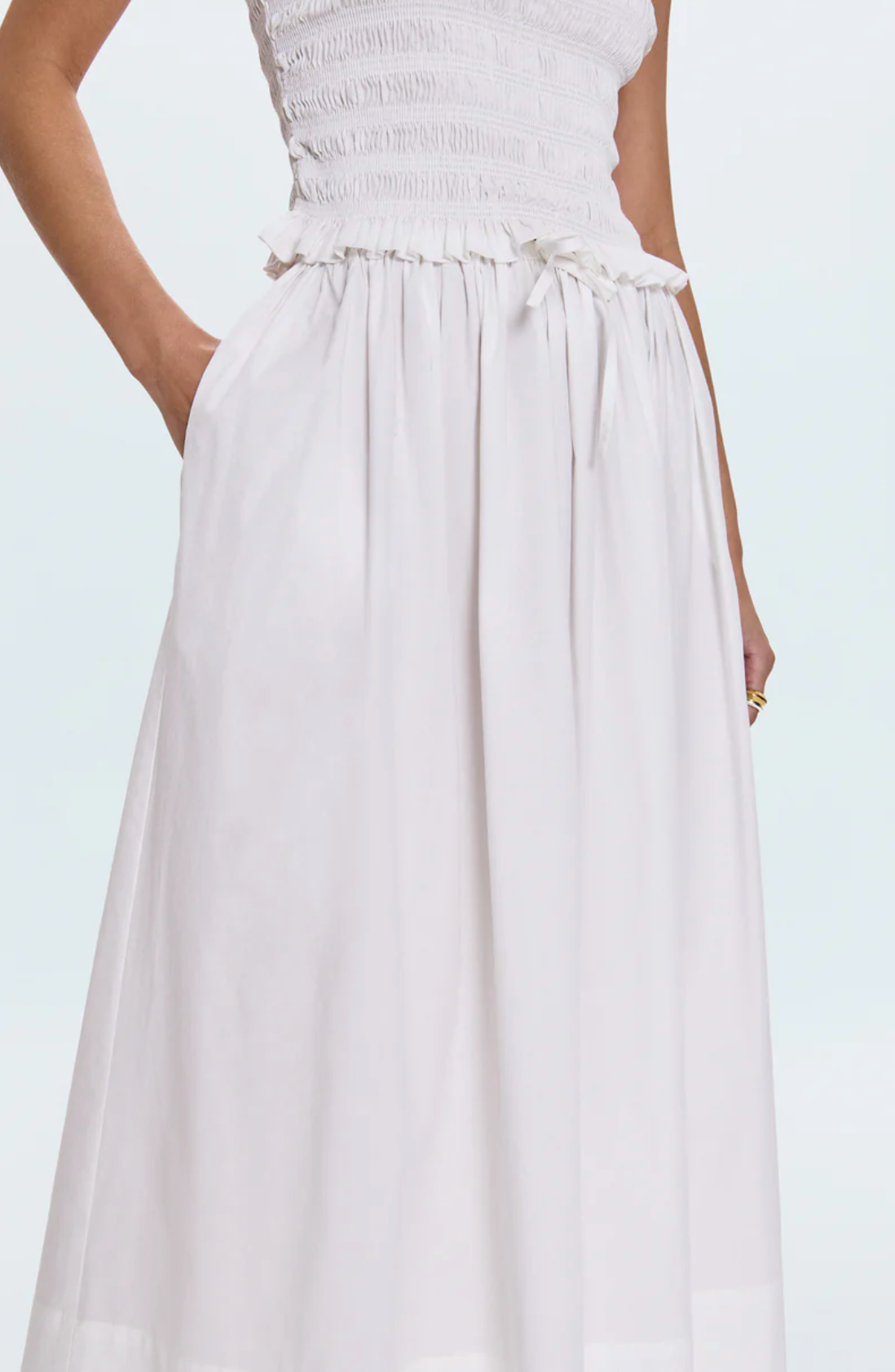 Noelle Poplin Maxi Skirt