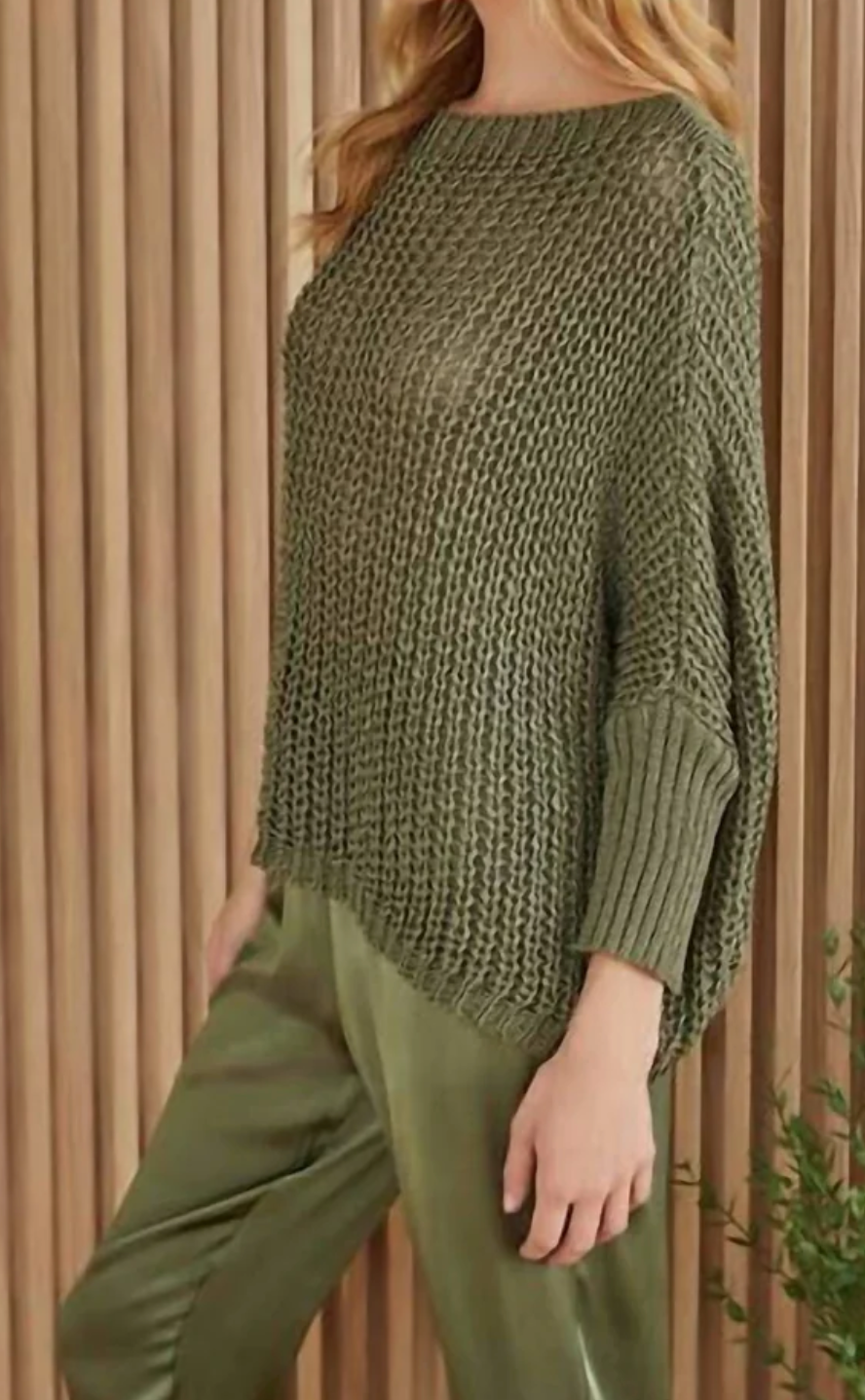 Boatneck Knit Top