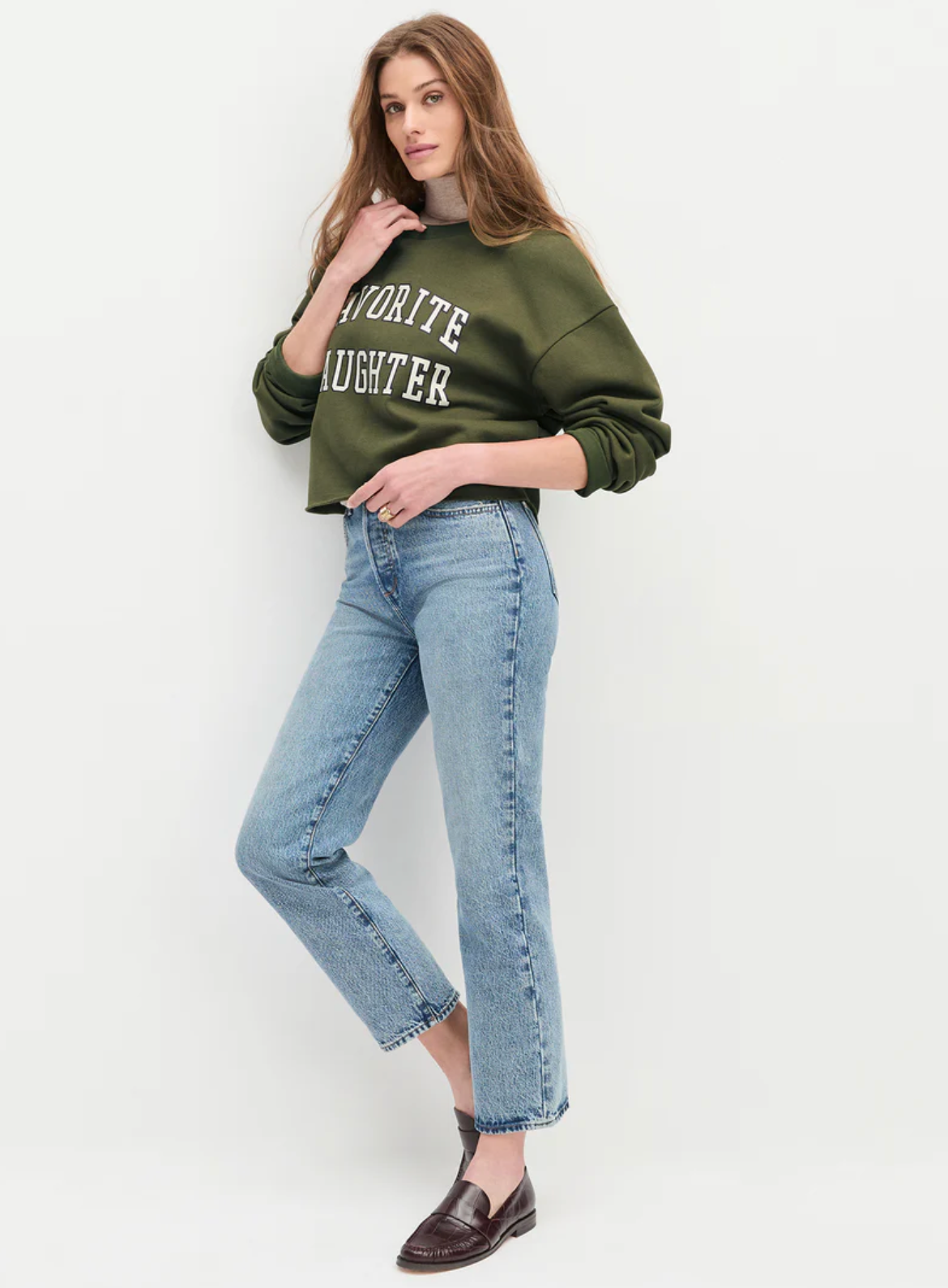 The Cropped Collegiate Sweatshirt