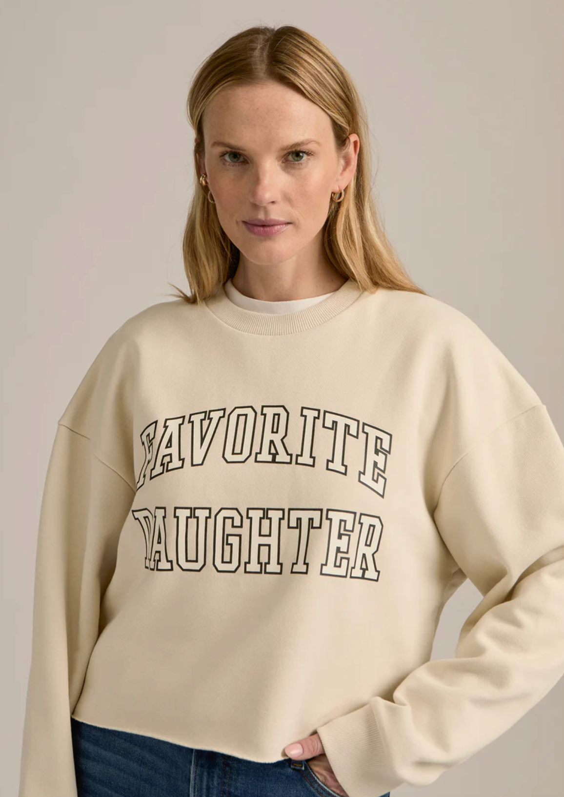 The Cropped Collegiate Sweatshirt