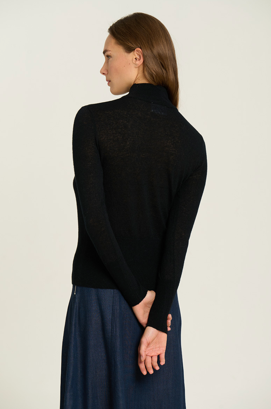 Black Knit Turtleneck