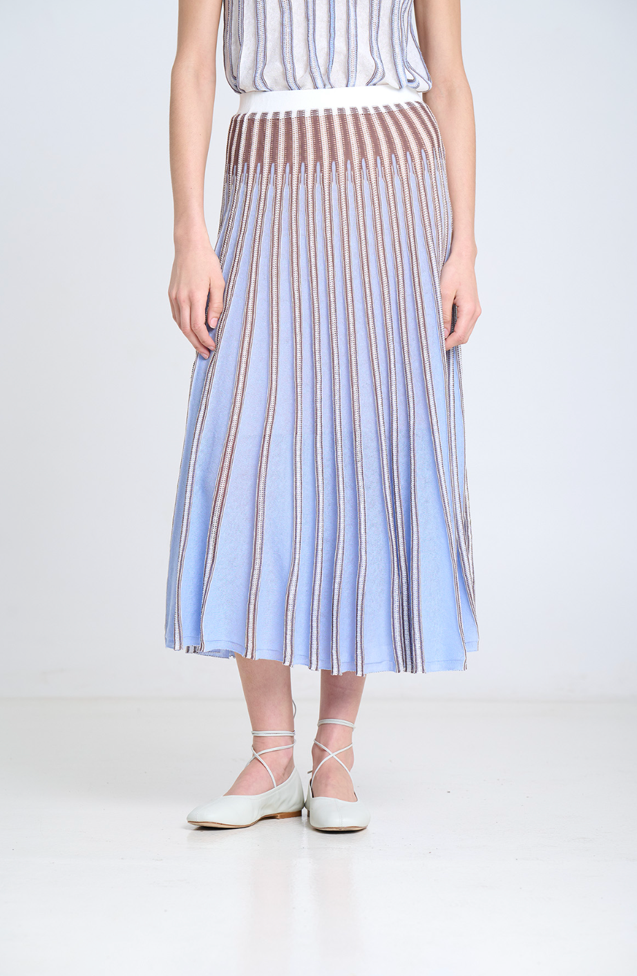 Striped Knit Skirt