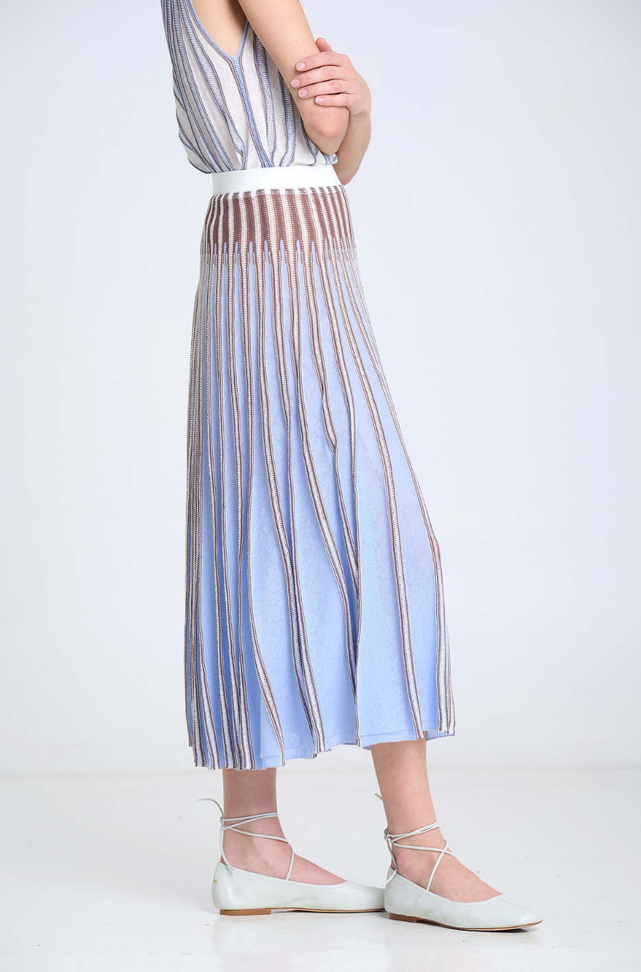 Striped Knit Skirt