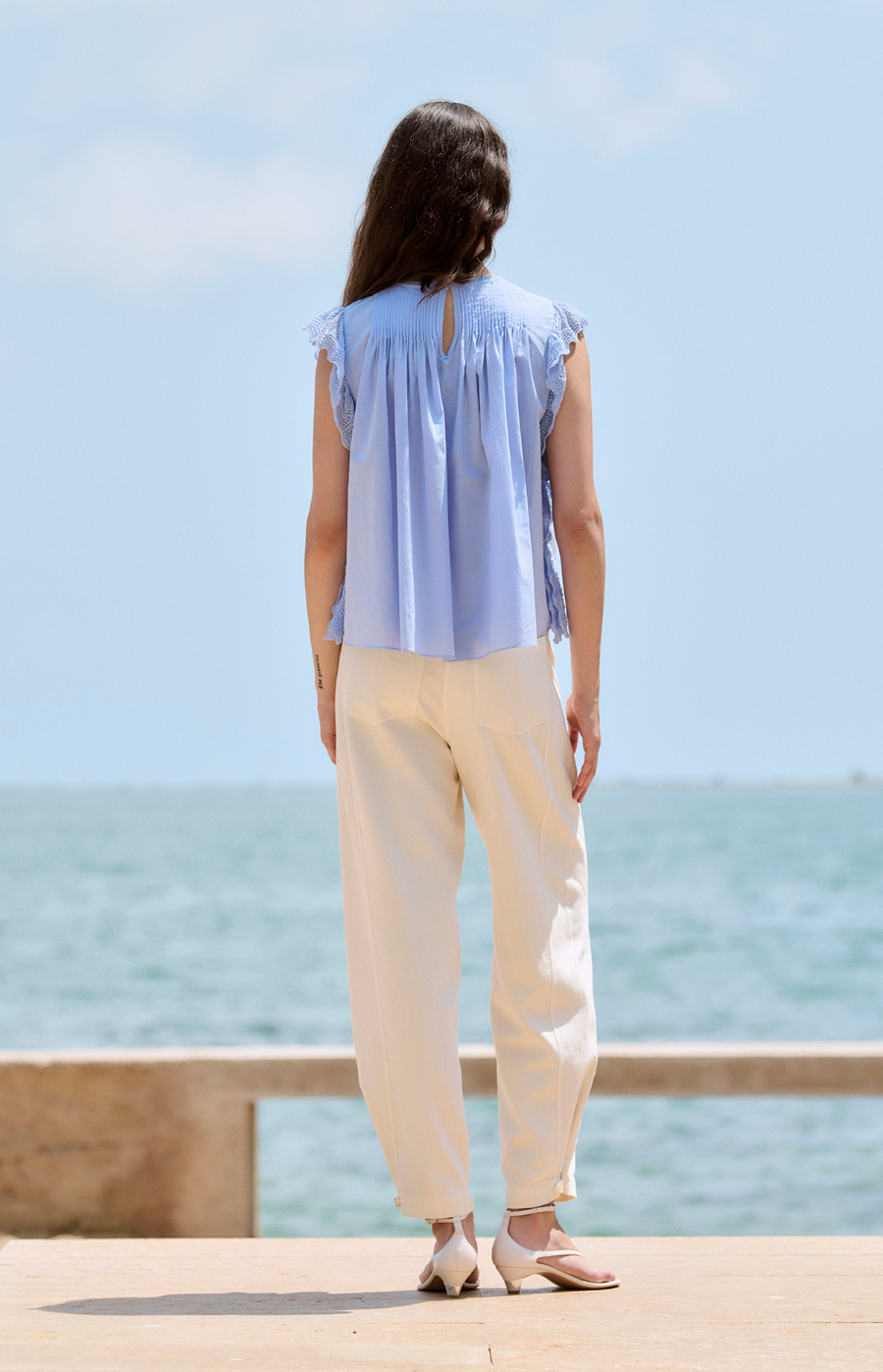 Romantic Mixed Blouse
