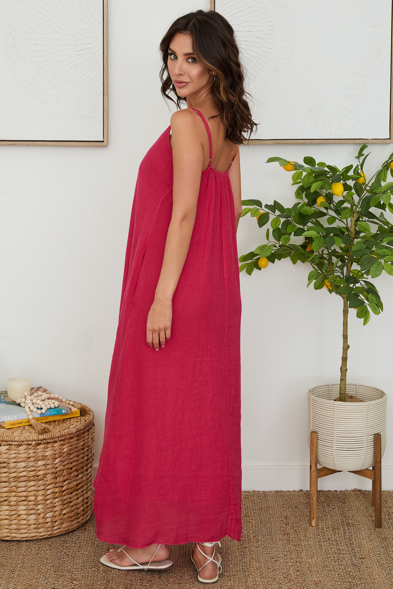 Linen Maxi Dress