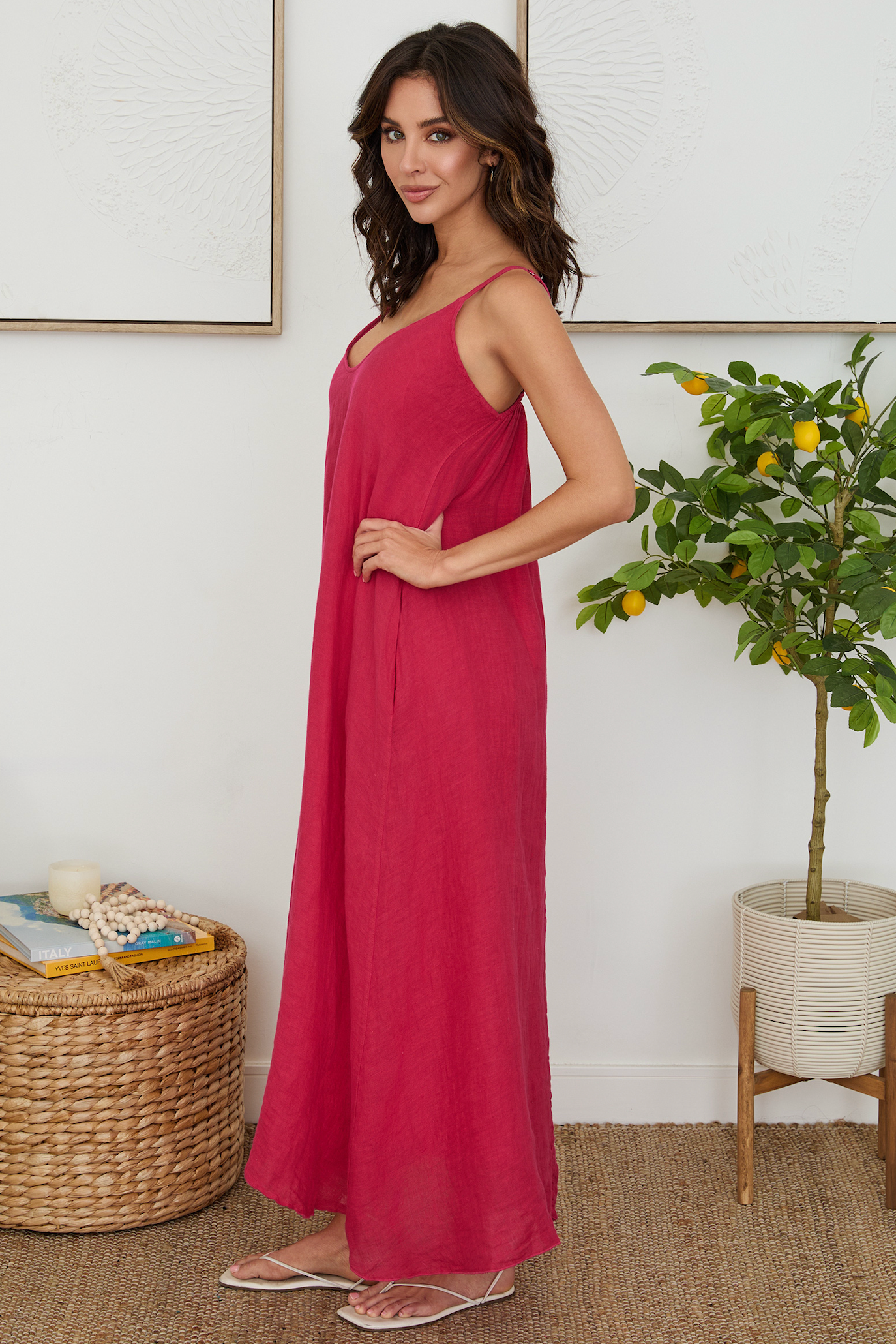 Linen Maxi Dress