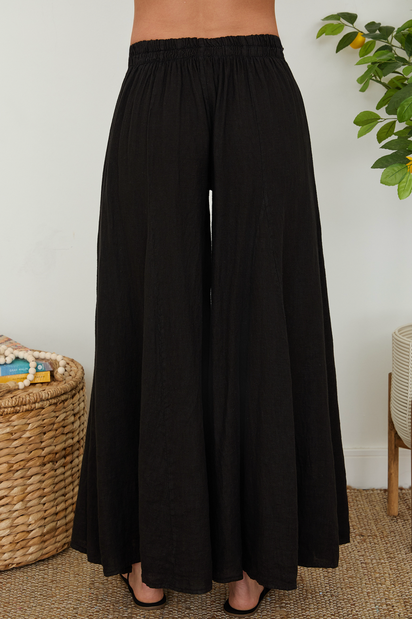Linen Palazzo Pants