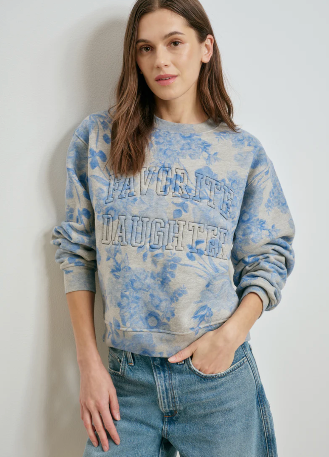 Favorite Embossed Sweatshirt