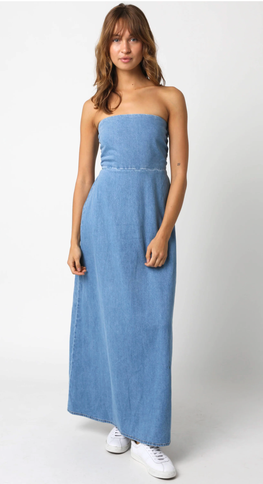 Strapless Denim Dress