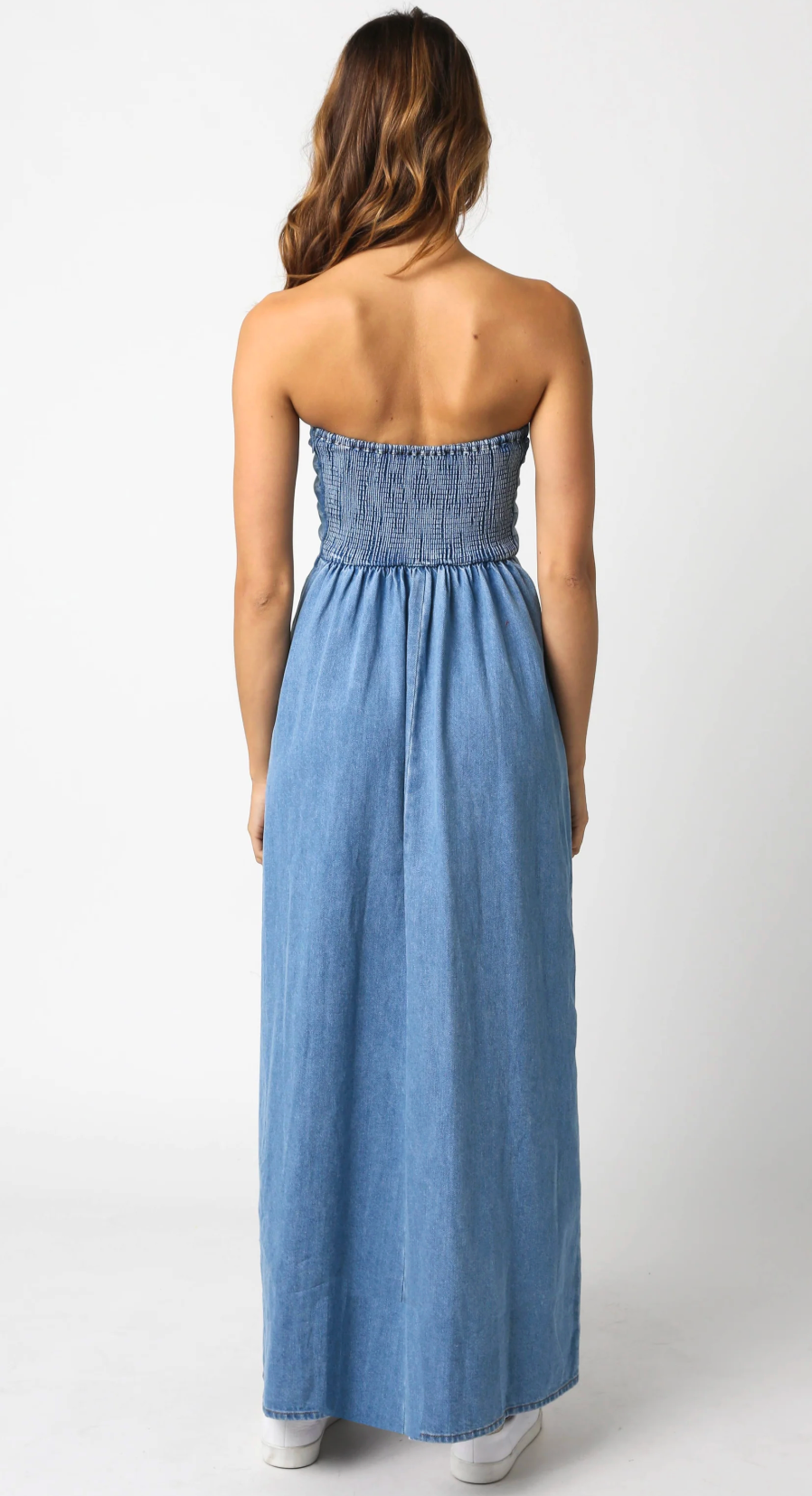Strapless Denim Dress