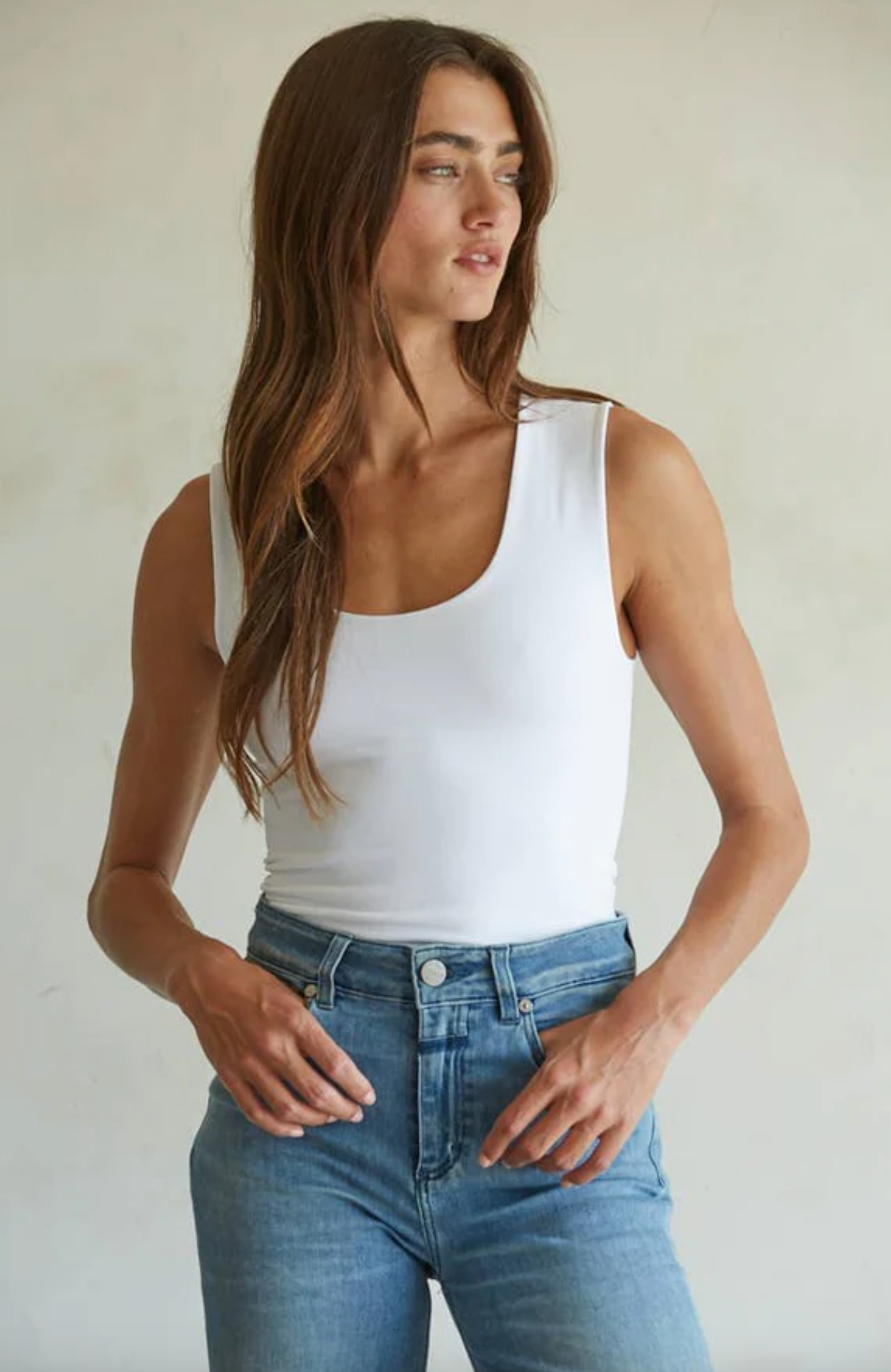 Seamless Scoop Neck Top