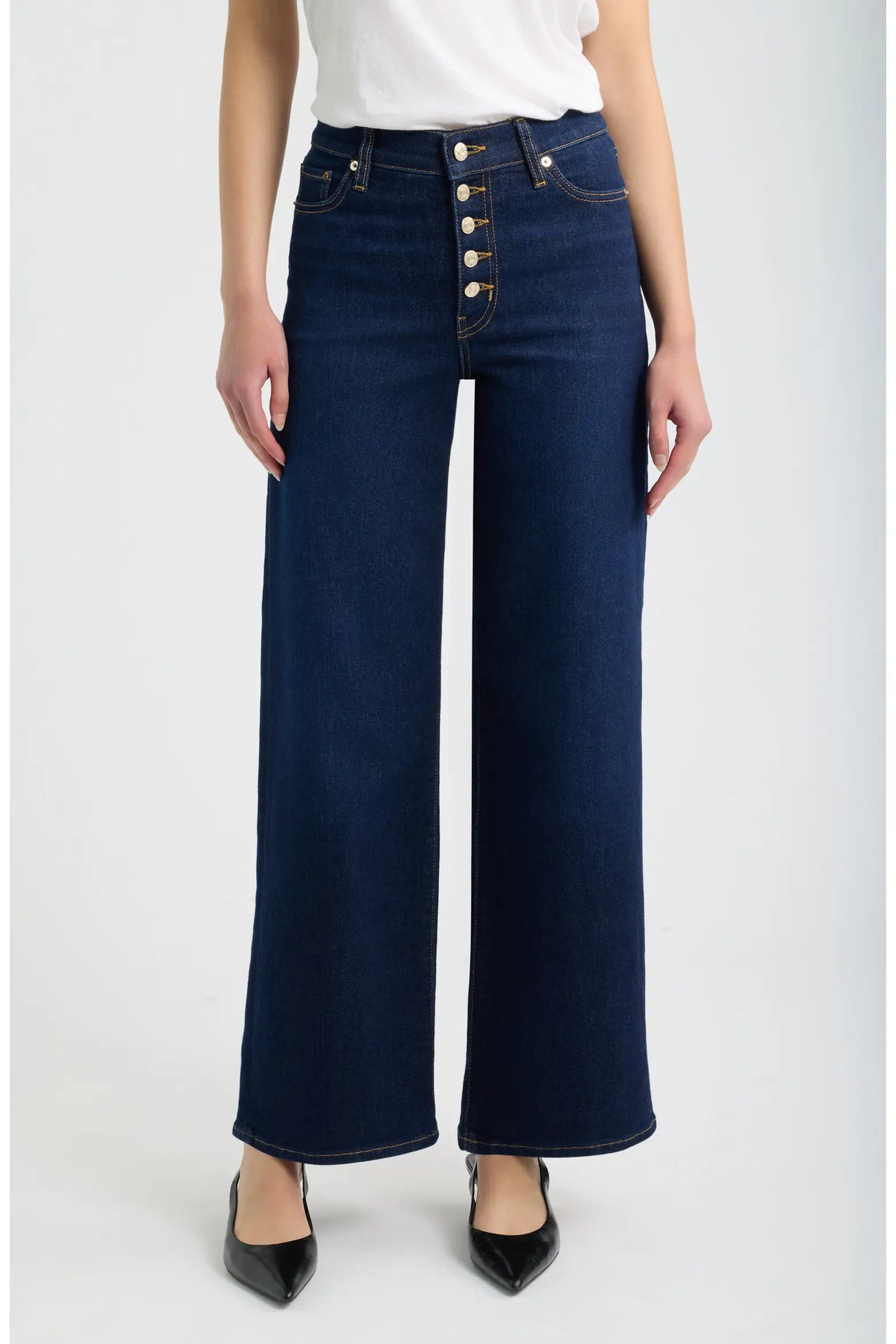 Le Slim Palazzo Button